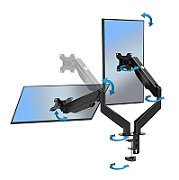 Esperanza ERW020 Gas desk mount for two monitors 17-27‘’ up to 6kg_8