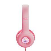 Casti Trust Nouna cu fir kids, frecventa raspuns 20 Hz - 20.000 Hz, senzitivitate 92 dB, roz_3