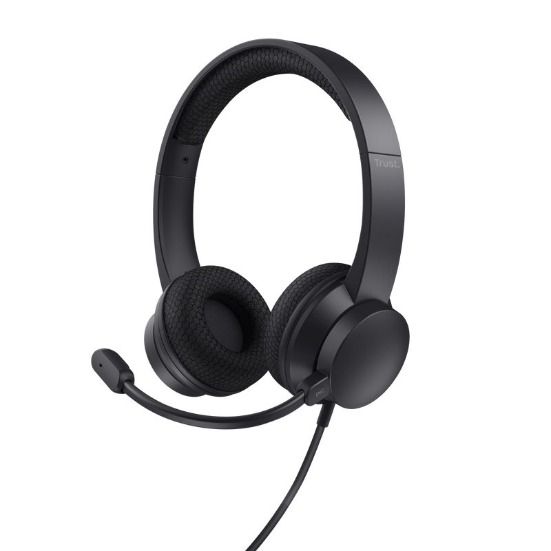 Casti Trust cu fir Ayda USB-ENC, noise cancelling, frecventa raspuns 20 Hz - 20.000 Hz, negru_2