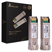 Extralink SFP+ 10G 2-pack | SFP+ Module | 10Gbps  LC/UPC  1310nm  10km  single mode  DOM_1