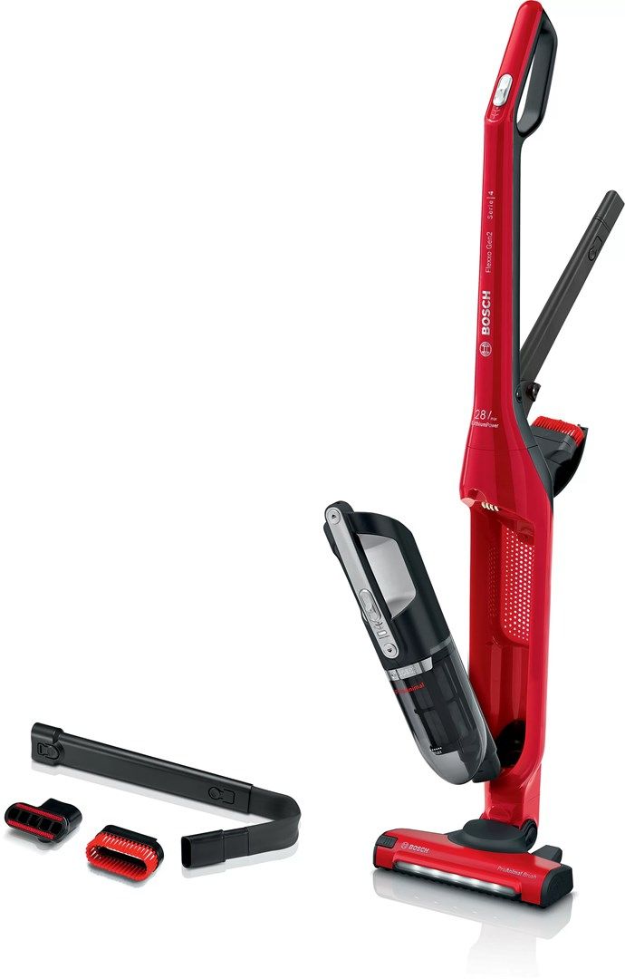 Bosch Serie 4 BBH3ZOO28 stick vacuum/electric broom Battery Dry Bagless 0.4 L Red 2.15 Ah_2