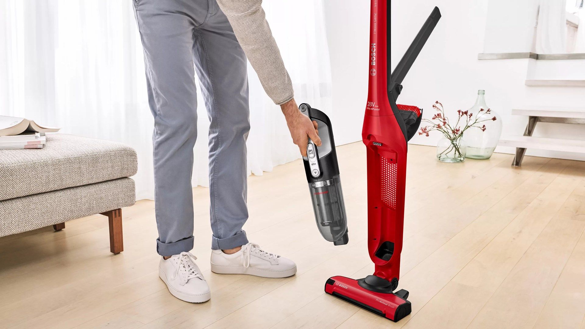 Bosch Serie 4 BBH3ZOO28 stick vacuum/electric broom Battery Dry Bagless 0.4 L Red 2.15 Ah_11