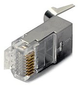 RJ45 plug (8P8C) universal  cat.6A  shielded  AWG 24-22  pack of 100 pcs.