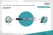 Outdoor Dry Installation Cable DIGITUS cat.5e  U/UTP  Fca  AWG 24/1  PE  500m  black  reel