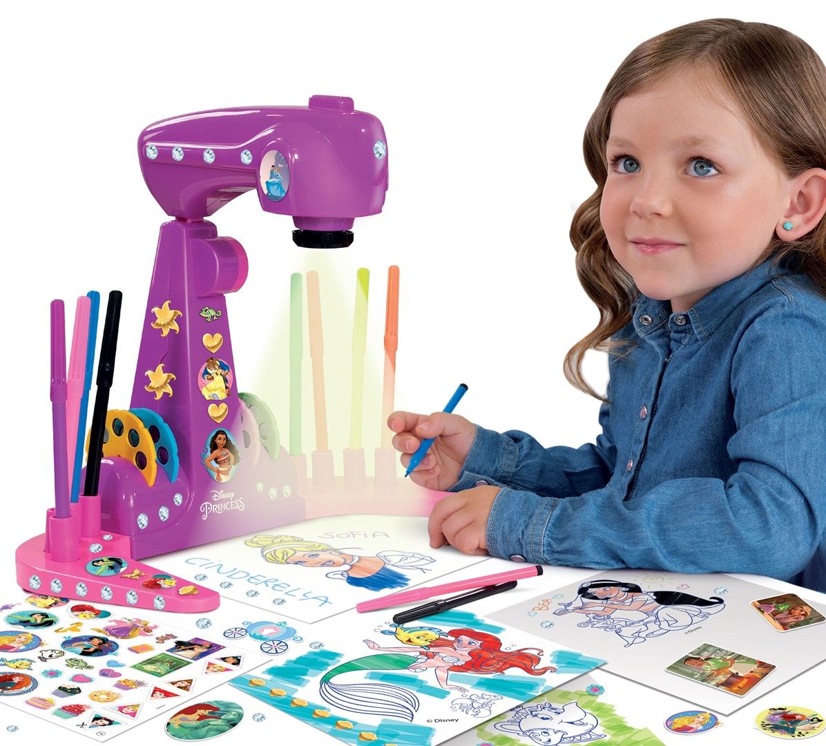 Princess drawing school projector 92925 LISCIANI_2