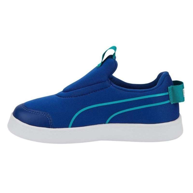 Puma Courtflex v2 Slip On PS Kids Shoes Blue 374858 11 32.5_2