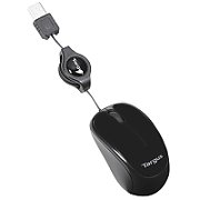 TARGUS MOUSE RETRACTABLEWIRED/BLUETRACE TRAVEL MOUSE BLACK_1