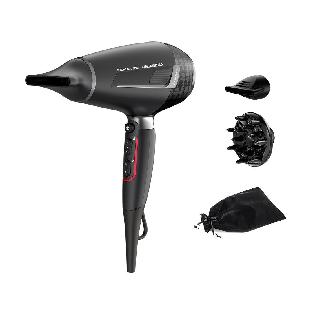 Rowenta K/Pro Stylist CV888L hair dryer 2200 W Black  Chrome_2