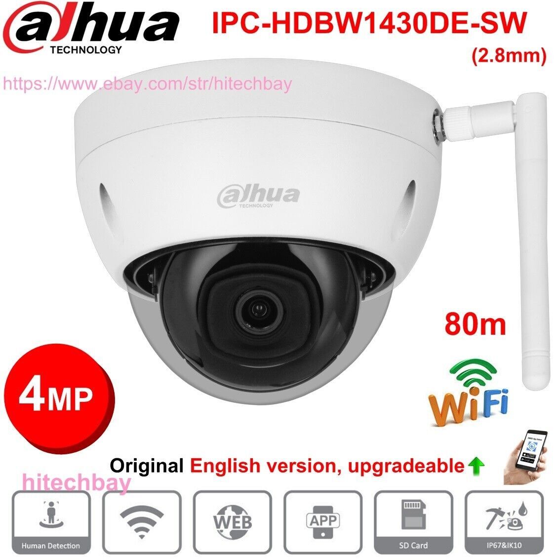 KAMERA IP DAHUA IPC-HDBW1430DE-SW-0280B