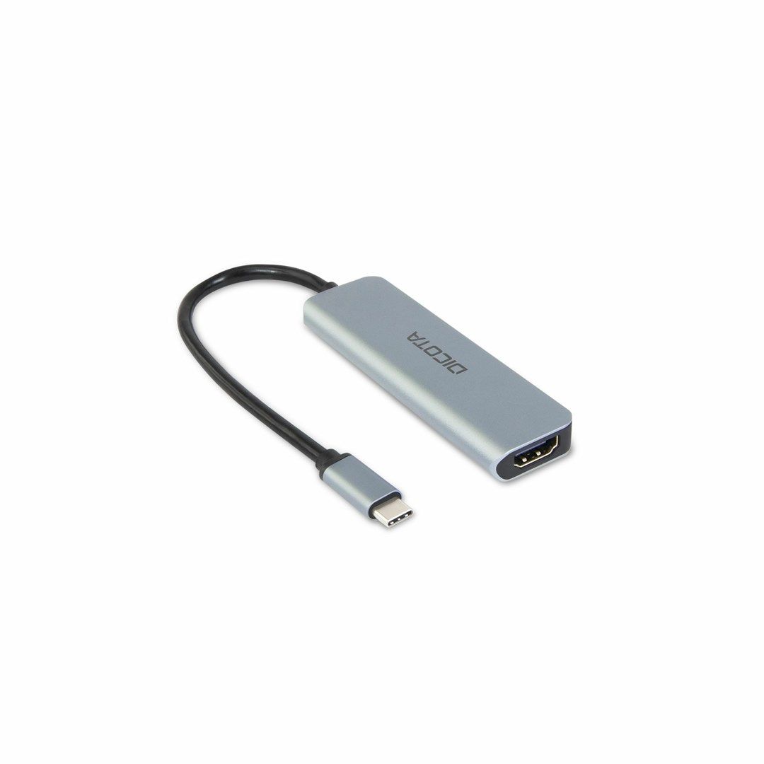 Dicota USB-C 5-in-1 Video Hub 4K PD 100W silver_2