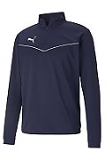 Puma teamRISE 1 4 Zip Top Peacoat-Pu Men's Sweatshirt navy blue 657394 06 S_1