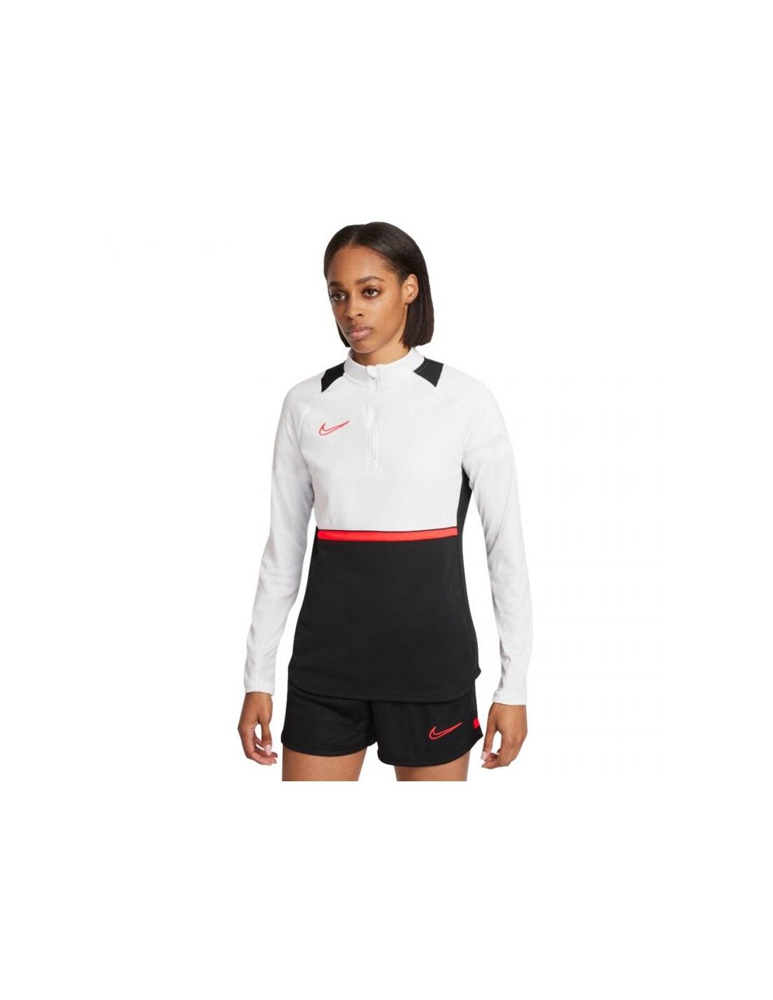 Nike NK Df Academy 21 Drill Top Women's Sweatshirt White/Black CV2653 016 L_2