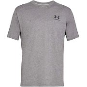 Under Armour Sportstyle Left Chest SS Men's Short Sleeve T-Shirt Grey Melange 1326799 036 2XL_1