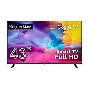 Telewizor Kruger&Matz 43" FHD Google TV DVB-T2/T/C  H.265 HEVC_1