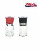 SET DOUA RASNITE CERAMICE SARE&PIPER 13.5CM, ROSU/NEGRU, VANORA HOME_1