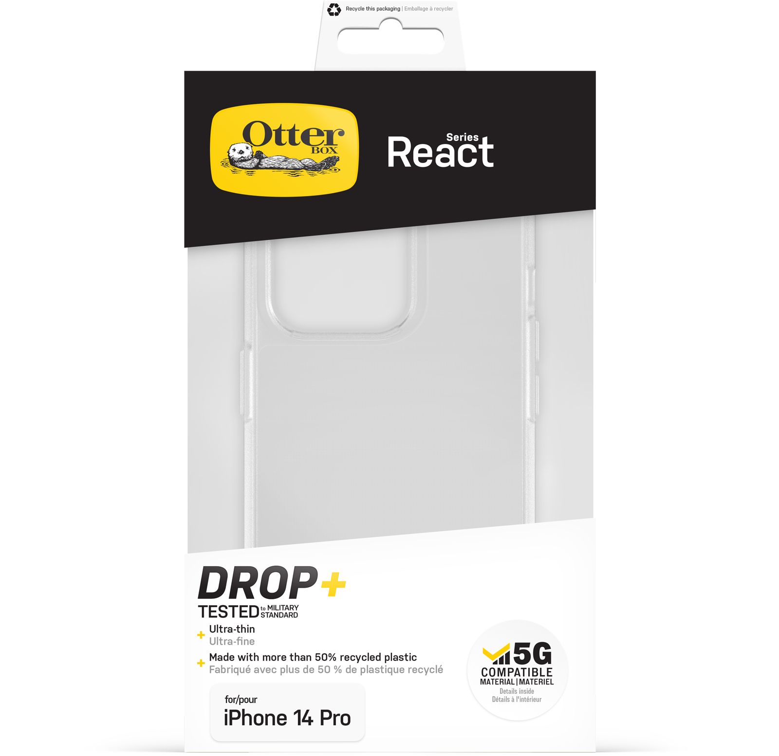 OTTERBOX REACT APPLE IPHONE 14/PRO - CLEAR_5