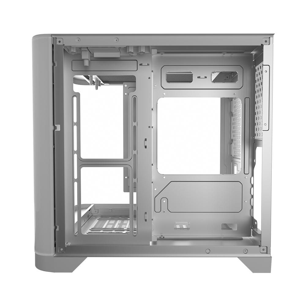 Carcasa 1STPLAYER UV5 Cube Tower ARGB ALB, Tempered Glass, Sloturi Expansiune 4, Drive Bays: 1x3.5