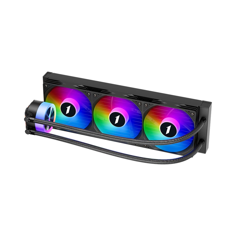 Cooler Procesor 1STPLAYER THUNDERSTORM TS1 360 NEGRU, marime radiator 400mm, 3 ventilatoare ARGB, Viteza ventilatoare 600-1800 RPM +/- 10%, Viteza pompa: 600-3000 +/- 10%, Suport AMD: AM5/AM4, suport INTEL: LGA1700/1200/115x, Airflow: 82.7 CFM, Nivel de zgomot pompa: 15 dBA, Nivel de zgomot