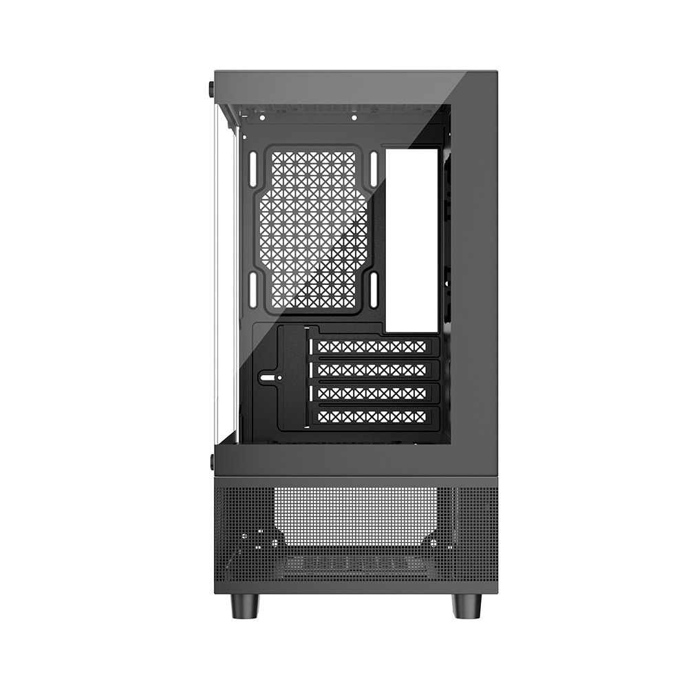 Carcasa 1STPLAYER MI2-A Mid Tower ARGB NEGRU, Tempered Glass, Sloturi Expansiune 4, Drive Bays: 1x3.5