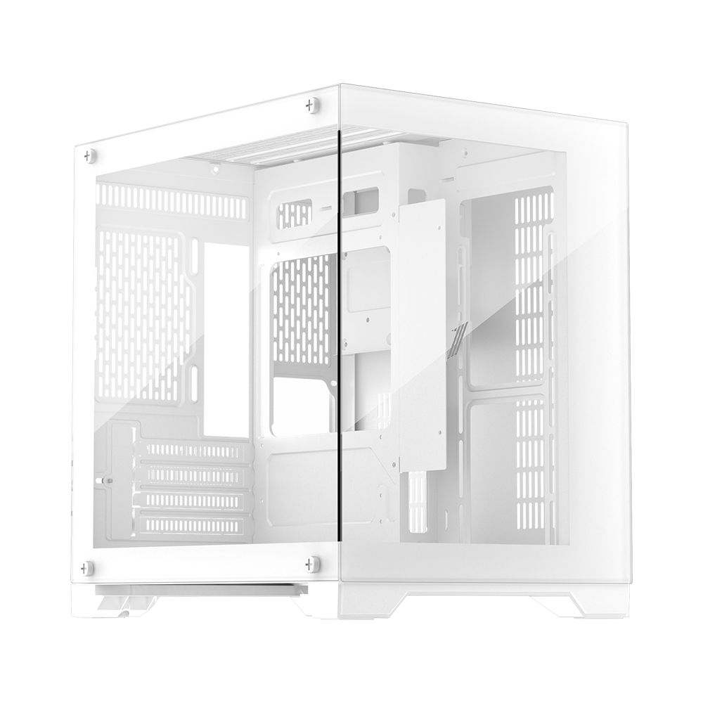 Carcasa 1STPLAYER MV5 Cube Tower ARGB ALB, Tempered Glass, Sloturi Expansiune 6, Drive Bays: 2x3.5