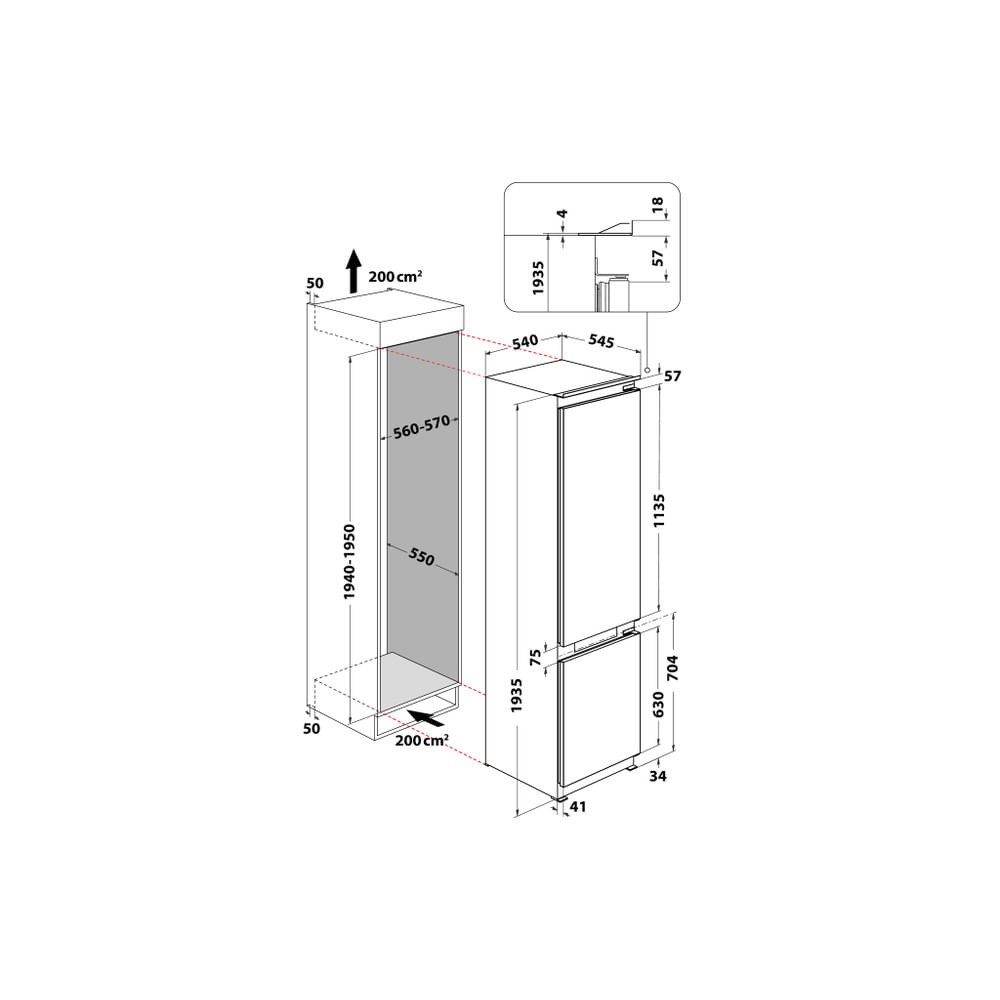 Whirlpool WHC20 T352 Built-in 280 L E White_9