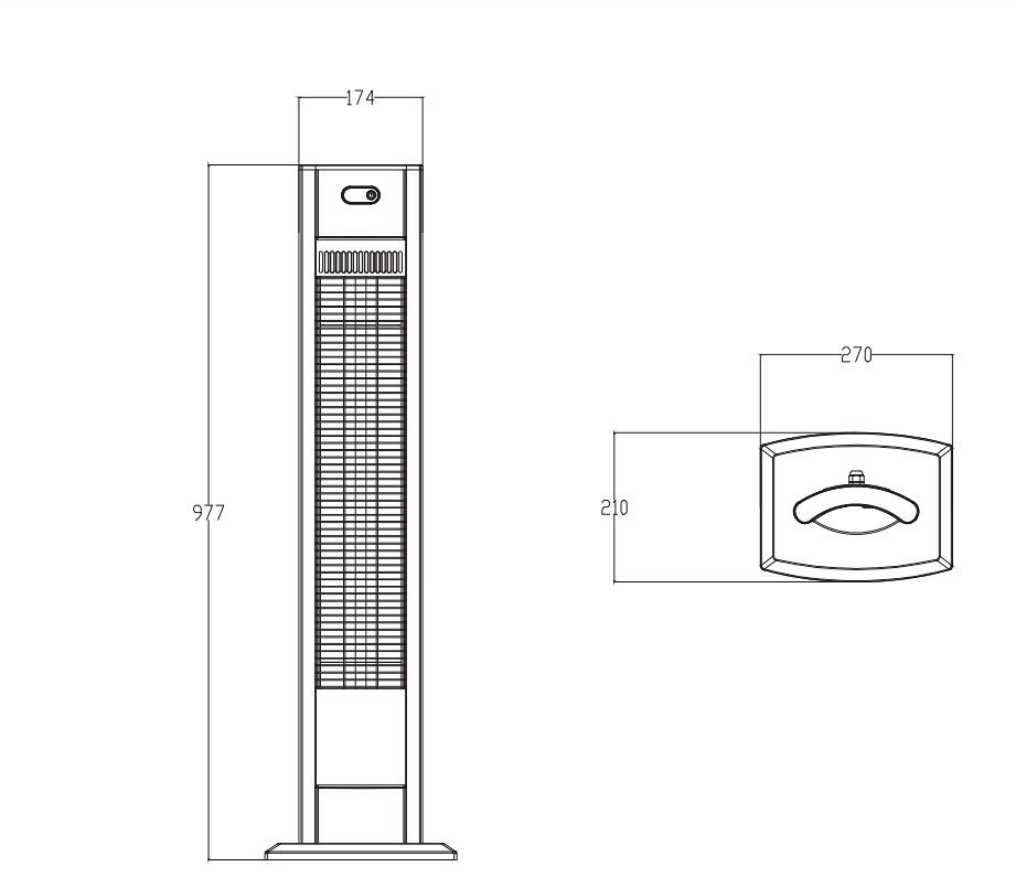 Activejet steel patio heater APH-CS2000_8