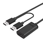 UNITEK Y-278 USB cable USB 2.0 10 m 2 x USB A USB A Black_1