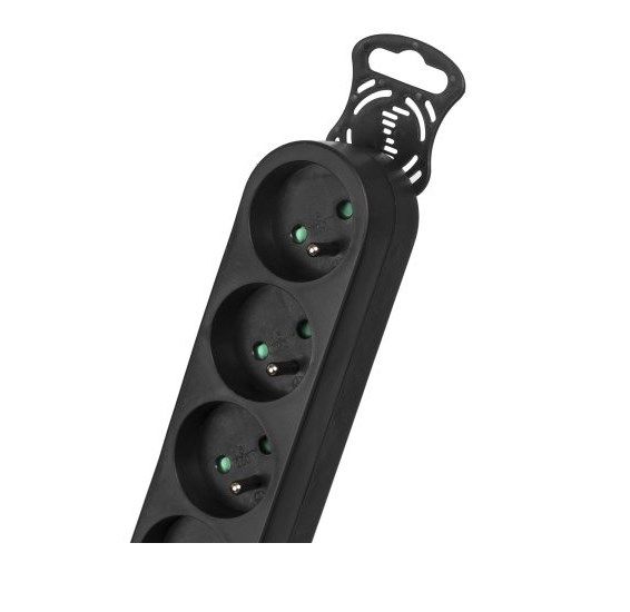 Maclean MCE225 power extension 1.5 m 6 AC outlet(s) Indoor Black_4