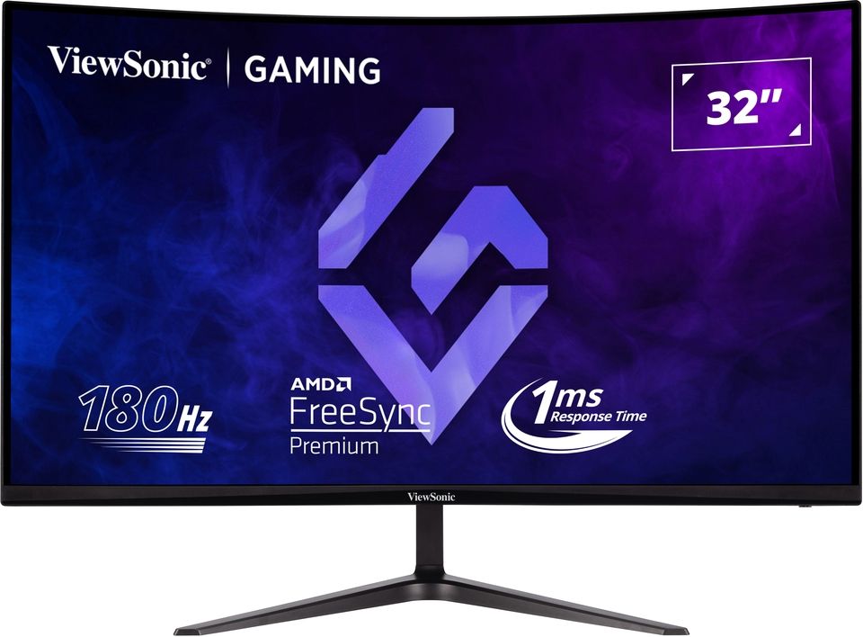 ViewSonic 31.5  VX3218C-2K (VS19257) Monitor 2xHDMI DP Speakers 2x2W