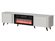 Cama Volare RTV cabinet 200 x 39 x 49 cm cashmere + fireplace_1