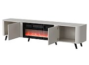 Cama Volare RTV cabinet 200 x 39 x 49 cm cashmere + fireplace_2