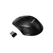 Mouse Spacer, PC sau NB, wireless, 2.4GHz + Bluetooth 5.1, optic, max.1600 dpi, butoane/scroll 6/1,buton ON/OFF, negru,baterii AAAx2 incluse_1