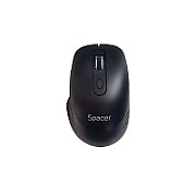 Mouse Spacer, PC sau NB, wireless, 2.4GHz + Bluetooth 5.1, optic, max.1600 dpi, butoane/scroll 6/1,buton ON/OFF, negru,baterii AAAx2 incluse_5