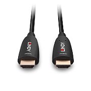 Cablu Lindy HDMI 8k60, fibra optica hybrid, lungime 20m, rezolutie maxima 7680x4320@60Hz 4:2:0 10bit, 3840x2160@120Hz 4:4:4 10bit, latime de banda 48Gbps, negru