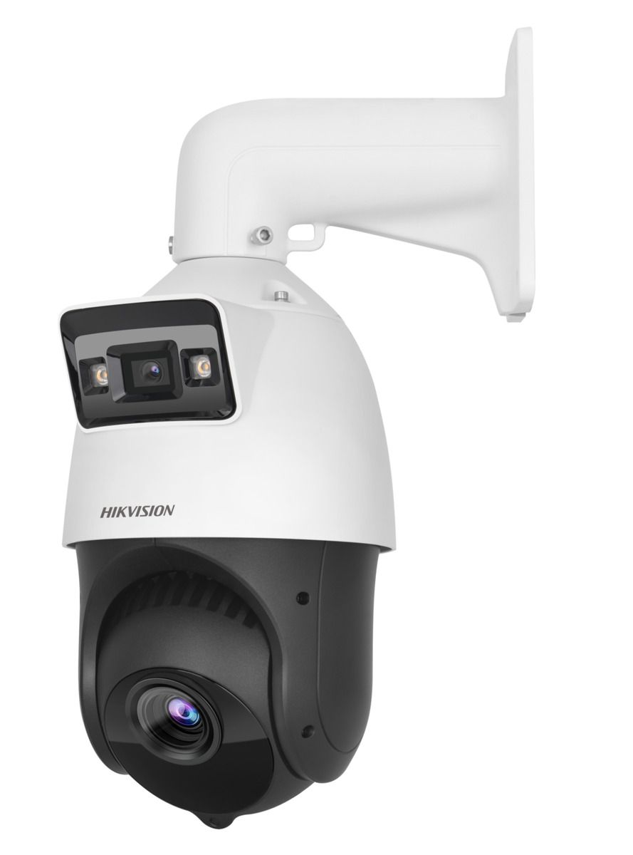 Camera de supraveghere IP Speed Dome 4MP Hikvision DS-2SE4C415MWG-E, lentila fixa bullet: 2.8 mm, lentila varifocala PTZ: 4.8 to 72 mm, 15 × optical, iluminare min.: [Bullet channel]: 0.0005 Lux @ (F1.0, AGC ON), 0 Lux; [PTZ channel]: Color: 0.005 Lux @ (F1.6, AGC ON), B/W: 0.001 Lux @ (F1.6, AGC_2