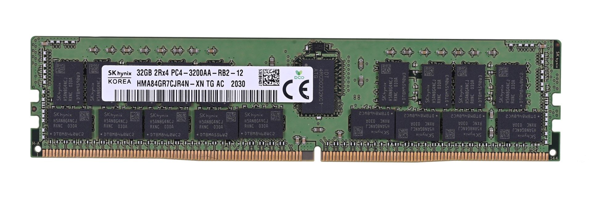 Hynix RDIMM 32GB DDR4 2Rx4 3200MHz PC4-25600 ECC REGISTERED HMA84GR7CJR4N-XN_4