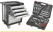TOOL TROLLEY 6 DRAWERS 160pcs. GRUBBER