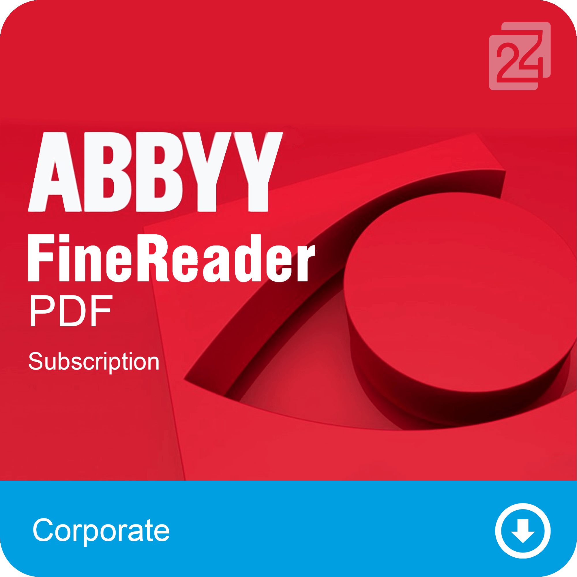 ABBYY FineReader PDF Corporate, Single User License (ESD), GOV/NPO/EDU, Subscription 3y