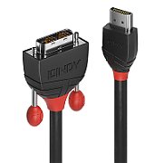 Cablu Lindy HDMI to DVI-D Cable, lungime 5m, rezolutie maxima 1920x1200@ 60Hz, latime de banda suportata 4.95 Gbps, negru_2