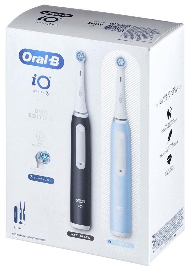 Braun Oral-B iO 3 electric toothbrush set DUO BLACK & BLUE_15