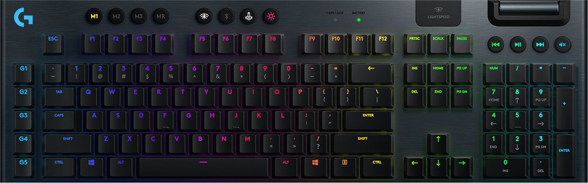 G915 LIGHTSPEED WRLS RGB MEC KB/GL TACTILE - CARBON - ITA - CENT_2