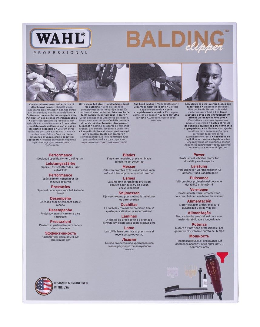 Wahl Balding Clipper Hair clipper Red_17