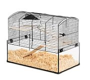 ZOLUX Neo Panas small cage with glass litter box- black_1