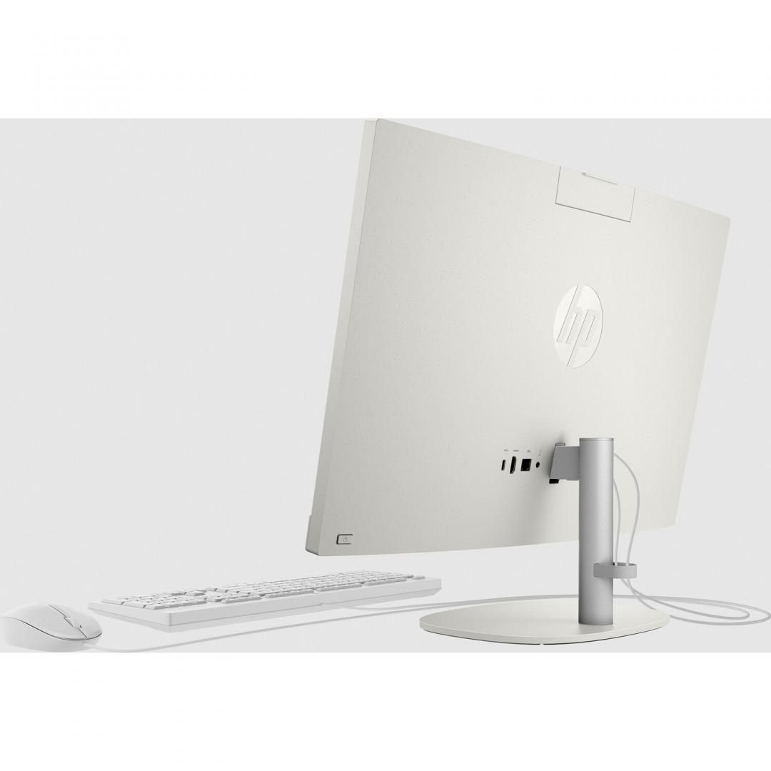 All-in-One HP ProOne 240 G10 23.8 inch Non-Touch IPS FHD cu procesor Intel Core i5-1335U 10-Core, video integrat Intel UHD Graphics, RAM 16GB DDR4, SSD 512GB, Fixed Stand, HP 125 White Wired Keyboard, HP 125 White Wired Mouse, Sursa 90W, Shell White, Free DOS, 3yw_4