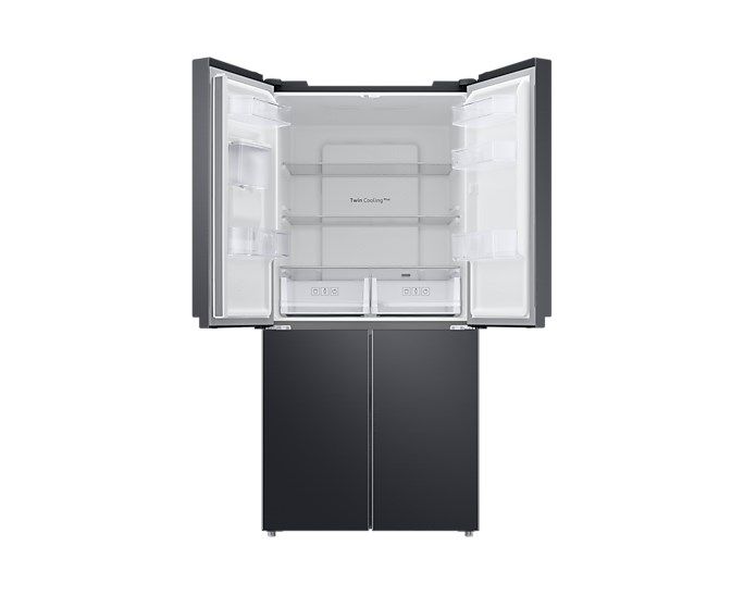 Side by side Samsung RF48A401EB4/EO, 488 l, No Frost, Clasa E, Twin Cooling Plus, Dozator apa, H 179 cm, Dark Inox_6