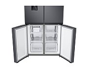 Side by side Samsung RF48A401EB4/EO, 488 l, No Frost, Clasa E, Twin Cooling Plus, Dozator apa, H 179 cm, Dark Inox_7