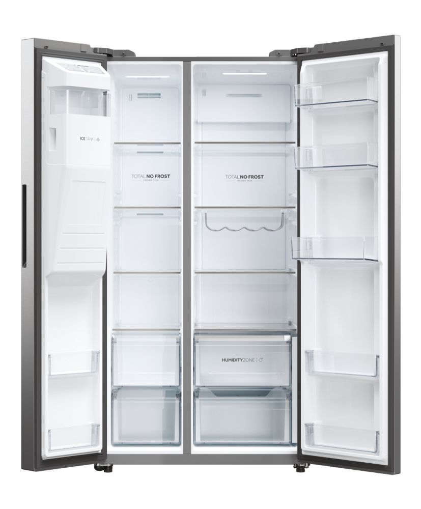 Haier Side by side Refrigerator HSW59F18EIMM (601L; inox)_4