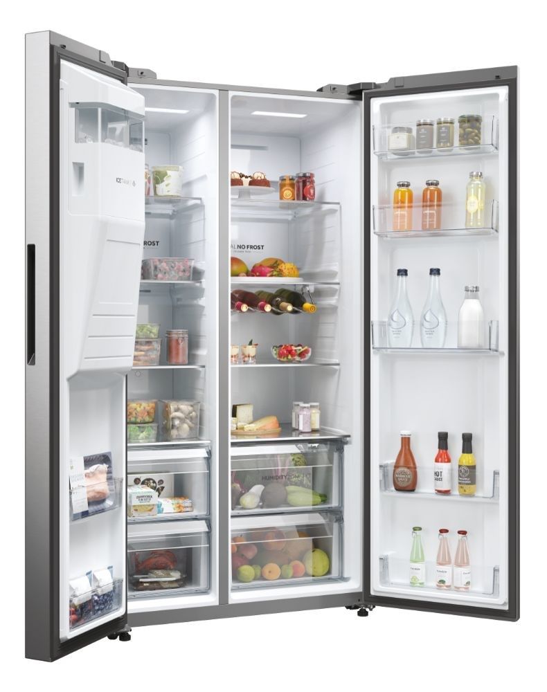 Haier Side by side Refrigerator HSW59F18EIMM (601L; inox)_6