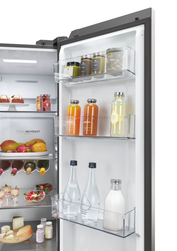 Haier Side by side Refrigerator HSW59F18EIMM (601L; inox)_10