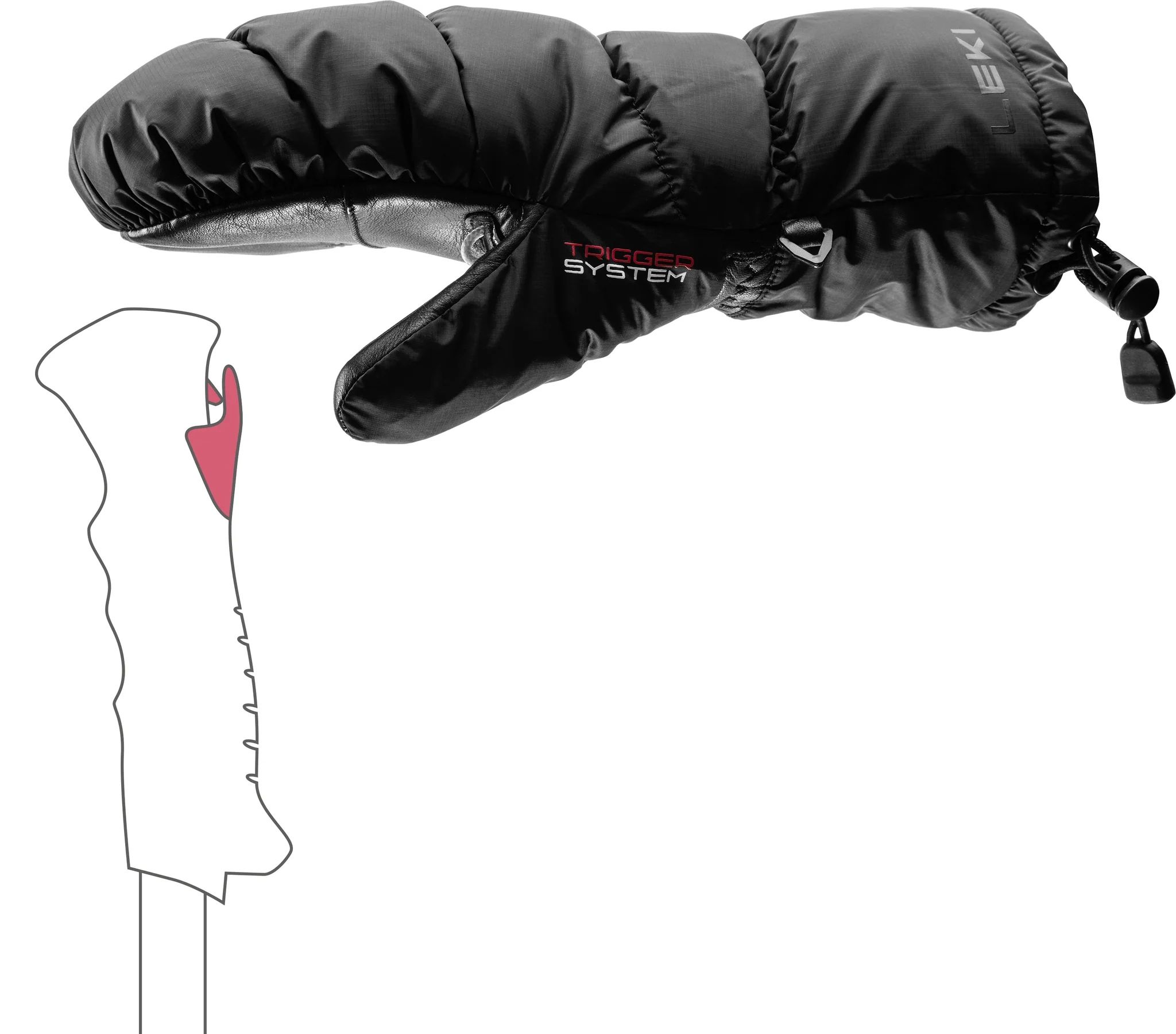 LEKI RĘKAWICE Glace 3D Women Mitt black 7.0